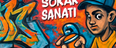 Tabloda resmedilmiş, eski Osmanlı tarzında bir erkek, üzerinde geleneksel kıyafetler ve sarık, arka planda tarihi bir cami ve doğa manzarası.